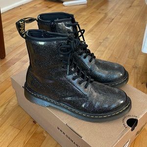 Doc Martens 1460 Glitter Lace-Up Boots Size 7